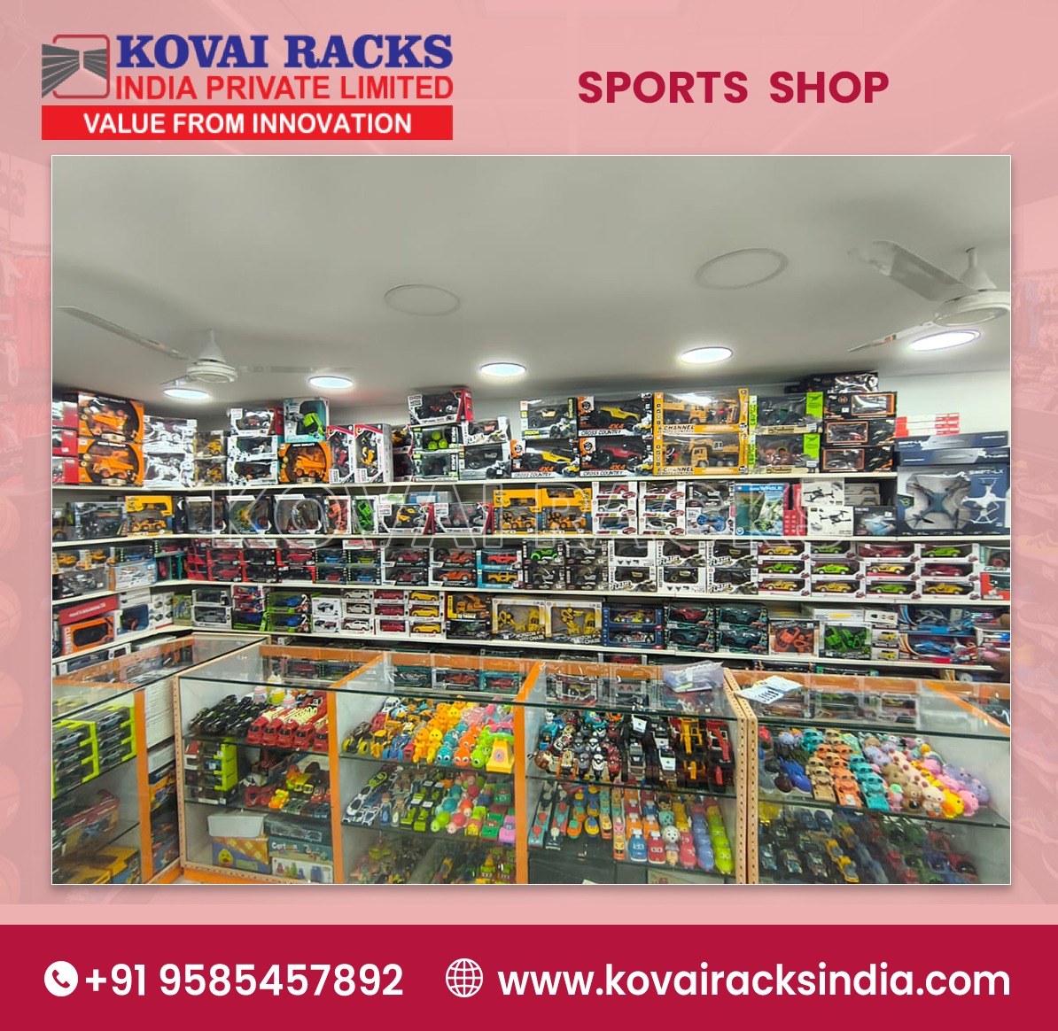 Sports Toy Display Rack